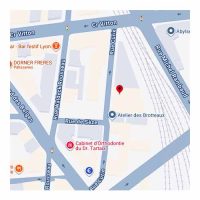 Carte montrant l'emplacement de Reikihomel pour du Reiki à Lyon 11 rue Curie 69006